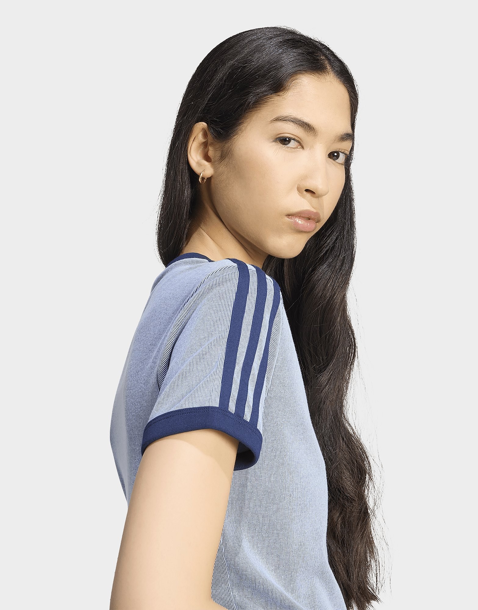adidas Heather 3-streifen Cali T-shirt
