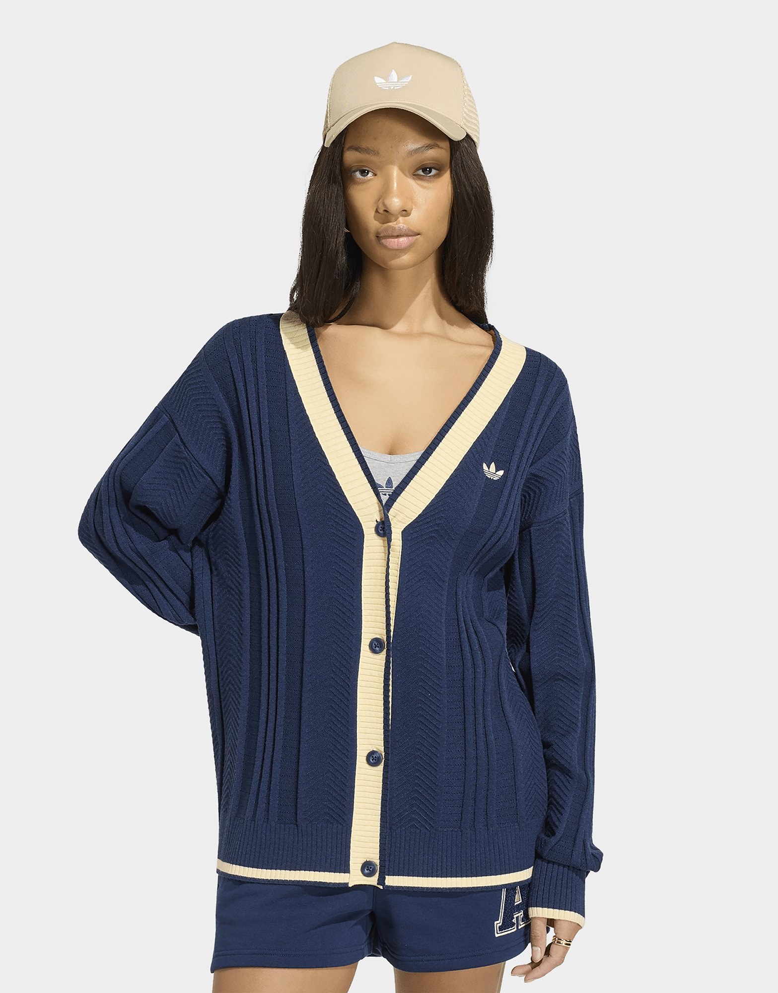 adidas Zopfmuster-strickjacke