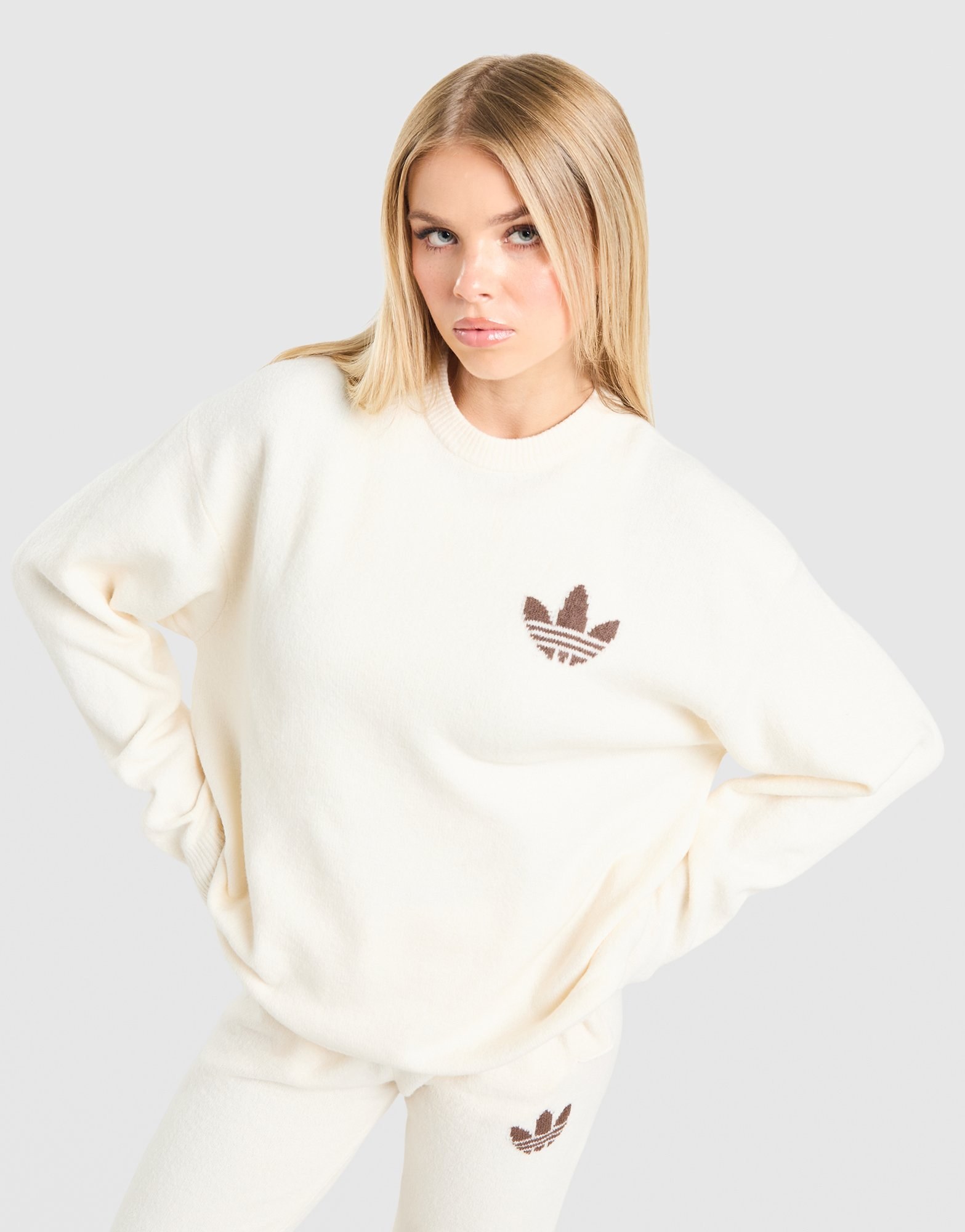 adidas Originals Trefoil Knit Crew Sweatshirt