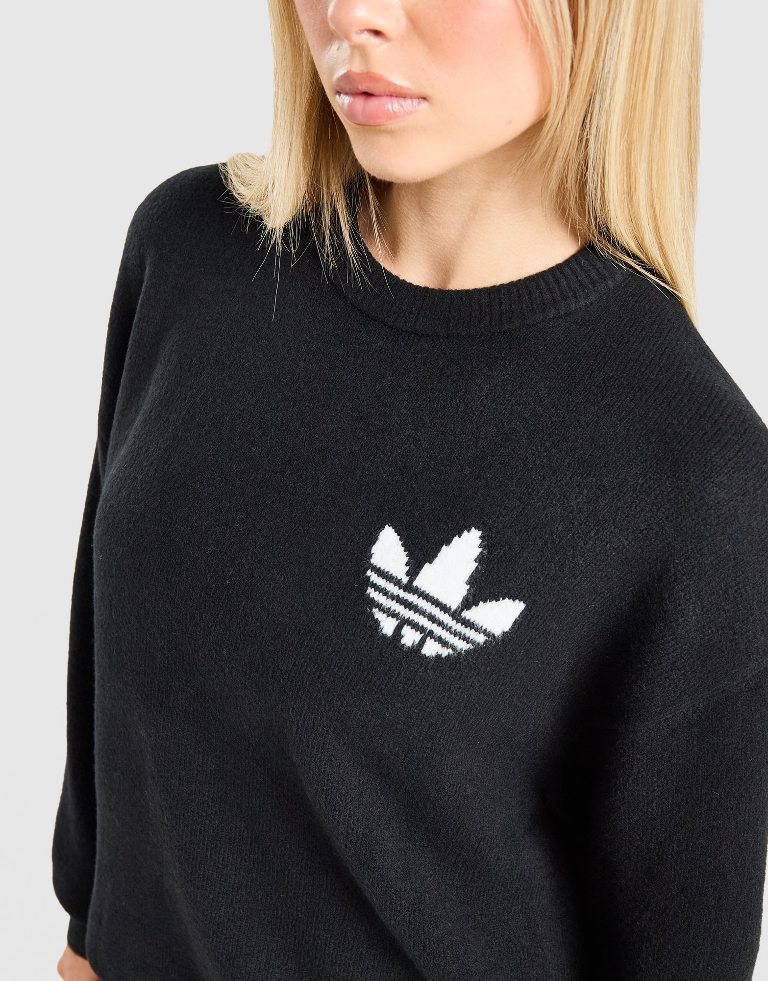 adidas Originals Trefoil Knit Crew Sweatshirt