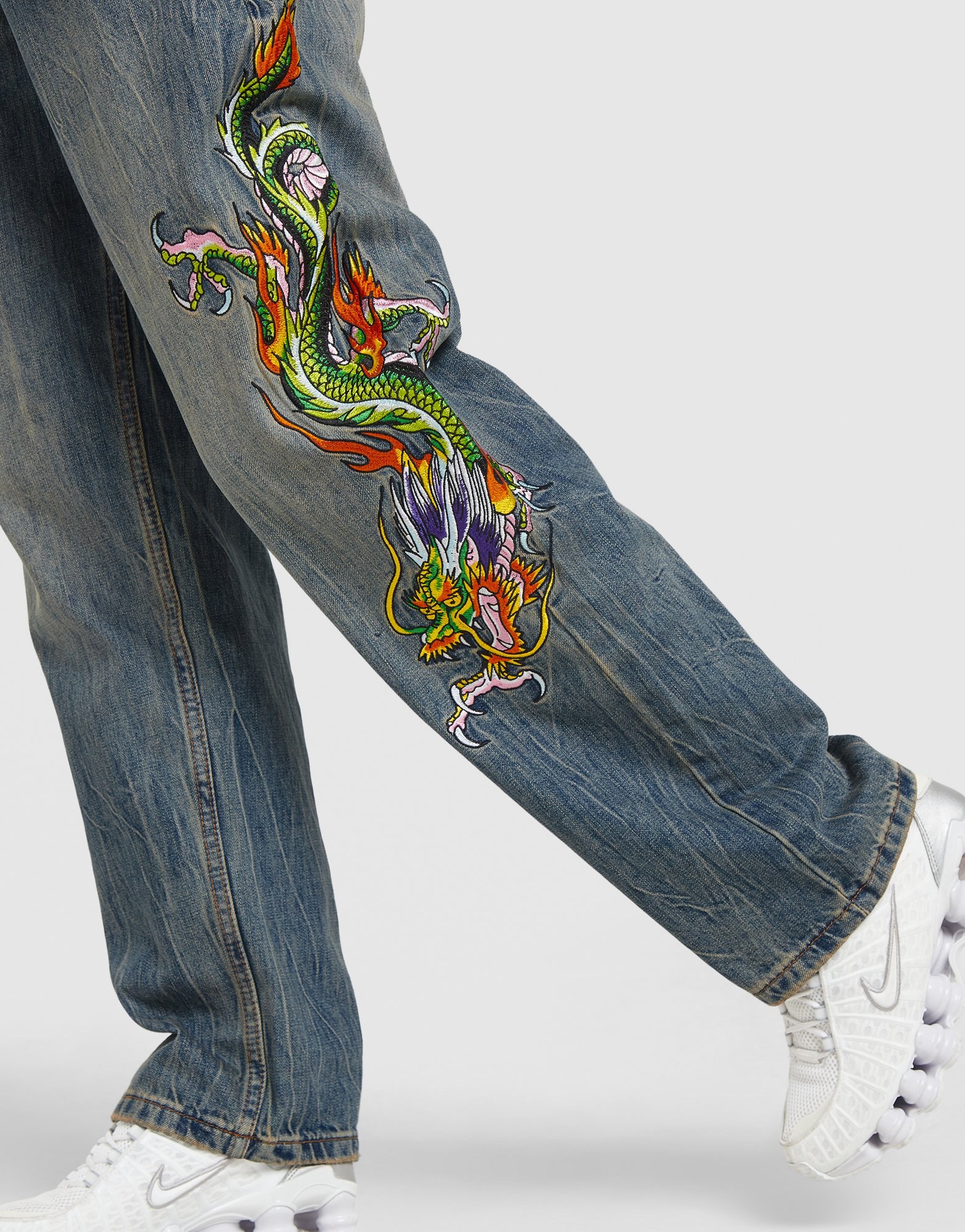 Ed Hardy Chinese Dragon Denim Jeans