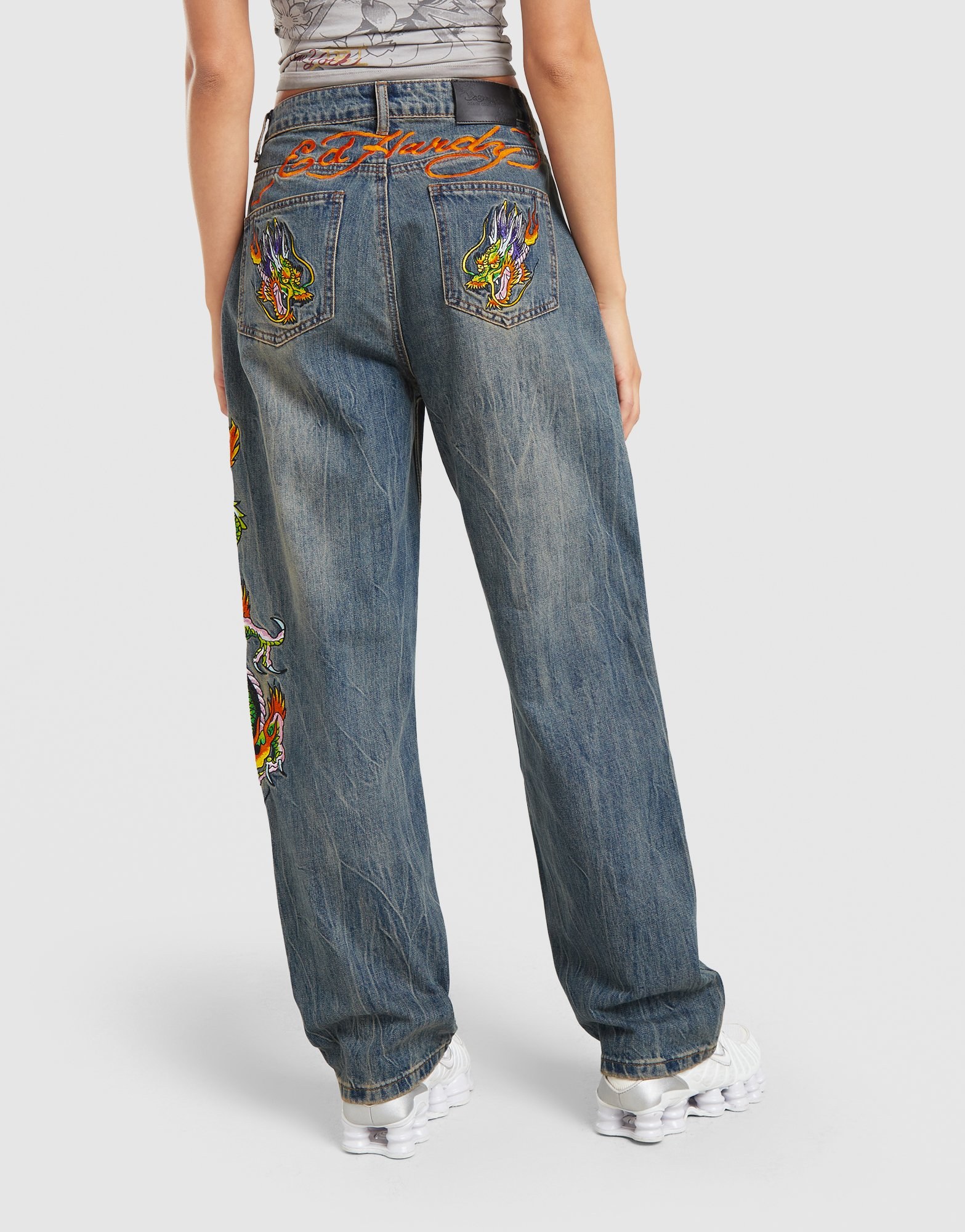 Ed Hardy Chinese Dragon Denim Jeans