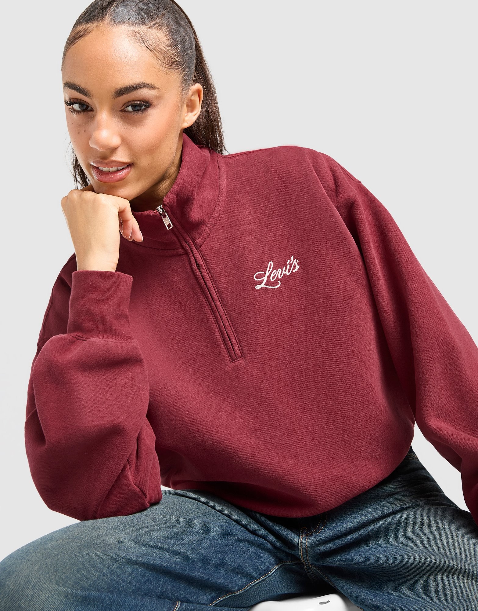 LEVI'S Swirl 1/4 Zip Sweatshirt