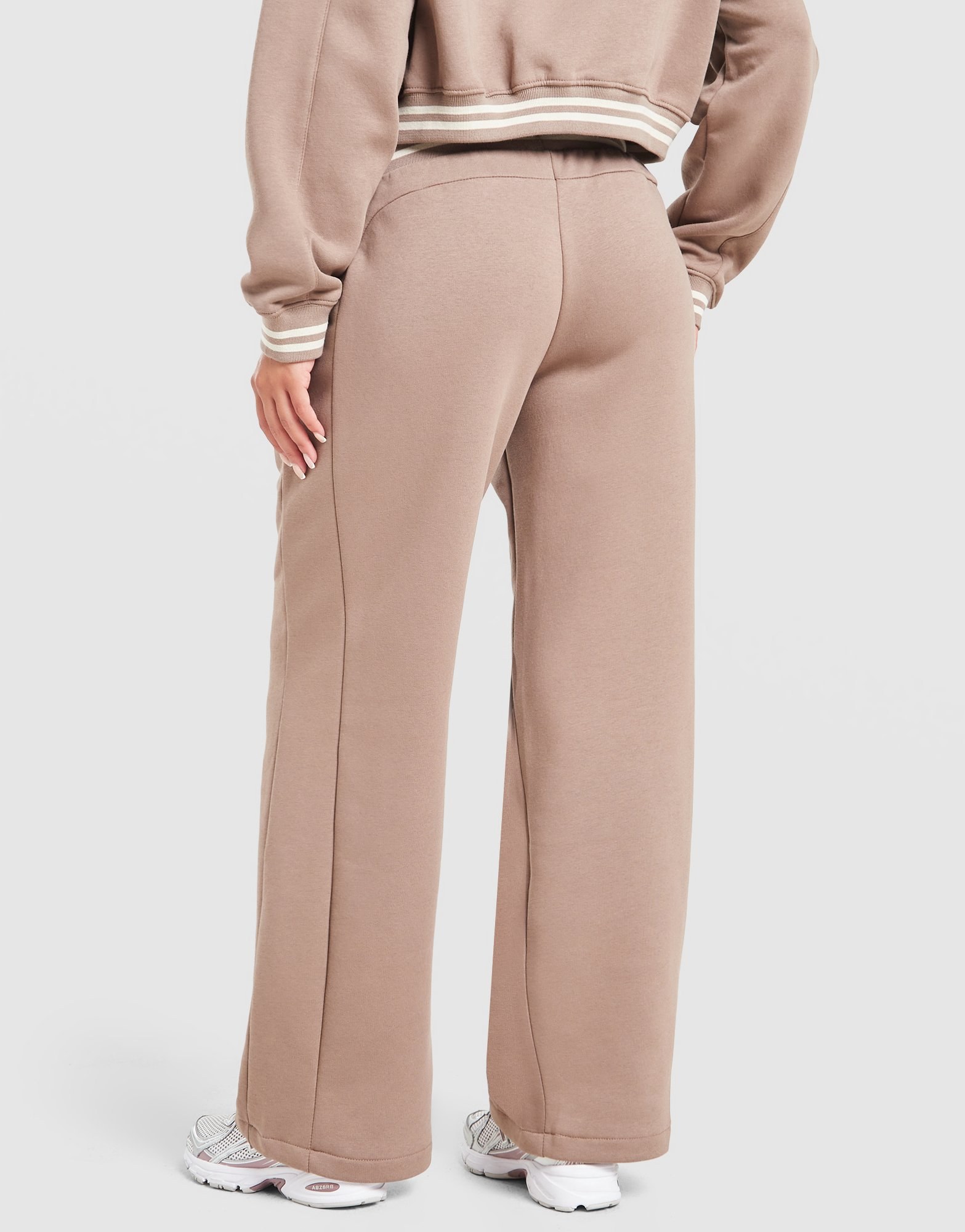 New Balance Ribbed Wide Leg Jogginghose