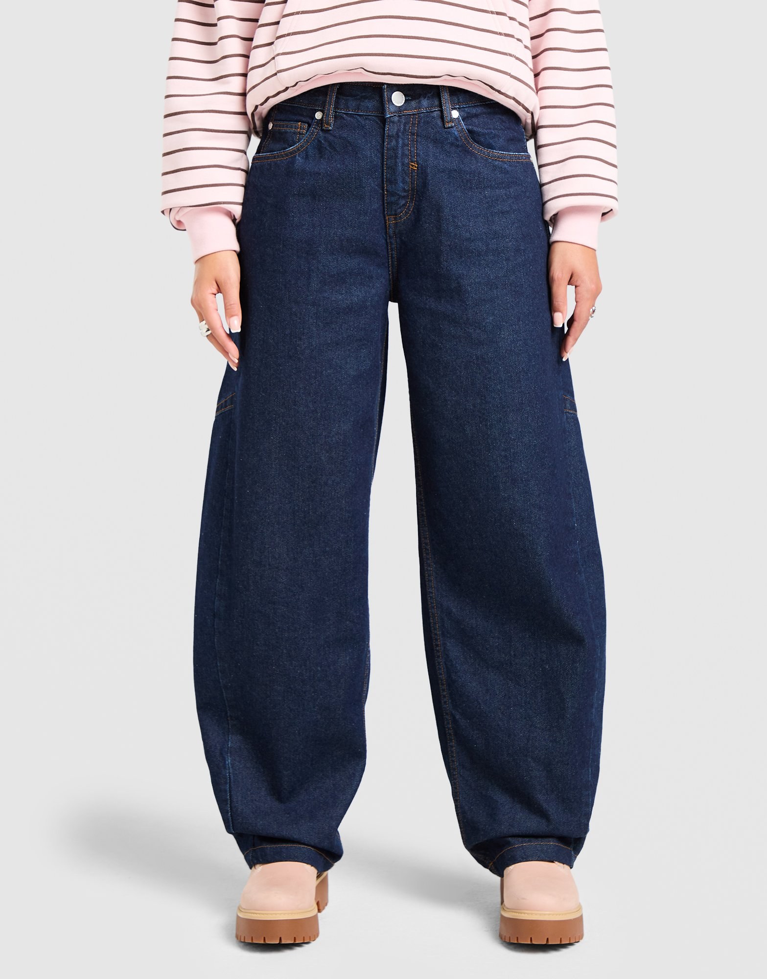 Unlike Humans Barrel Jeans