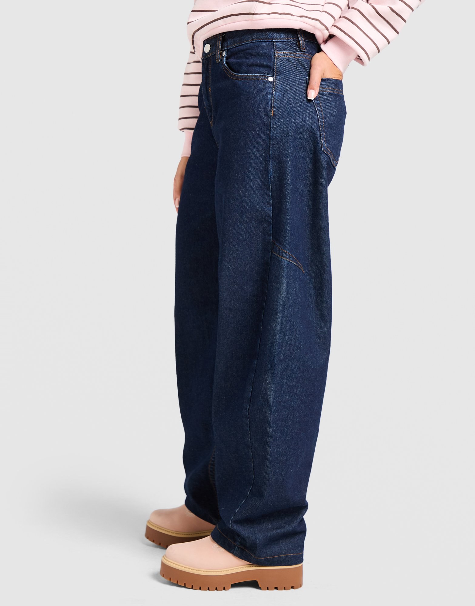 Unlike Humans Barrel Jeans