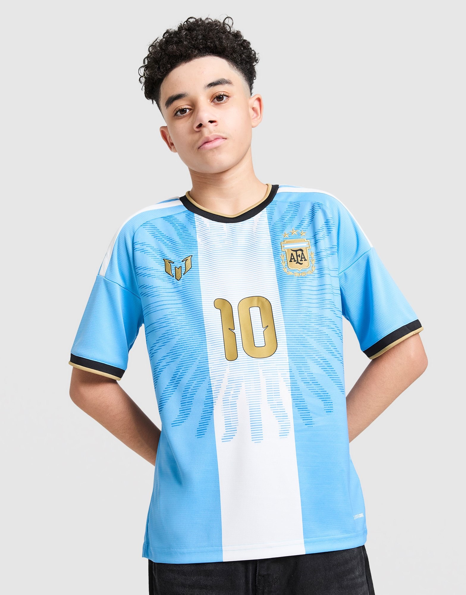 adidas Argentina x Lionel Messi #10 Trikot Kinder