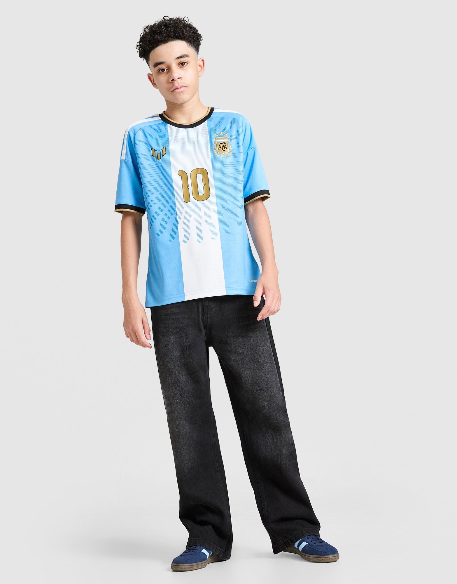 adidas Argentina x Lionel Messi #10 Trikot Kinder