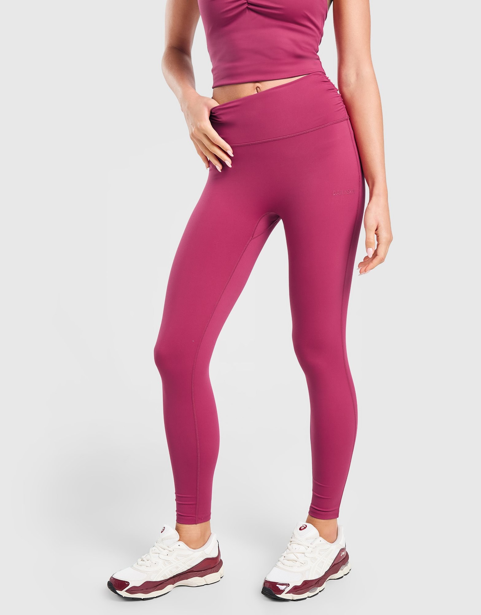 DAILYSZN Ruche Side Leggings