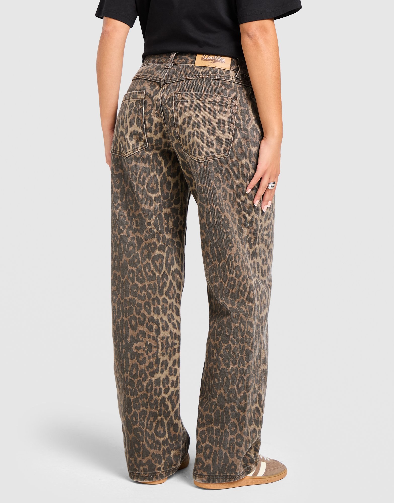 Unlike Humans Leopard Jeans