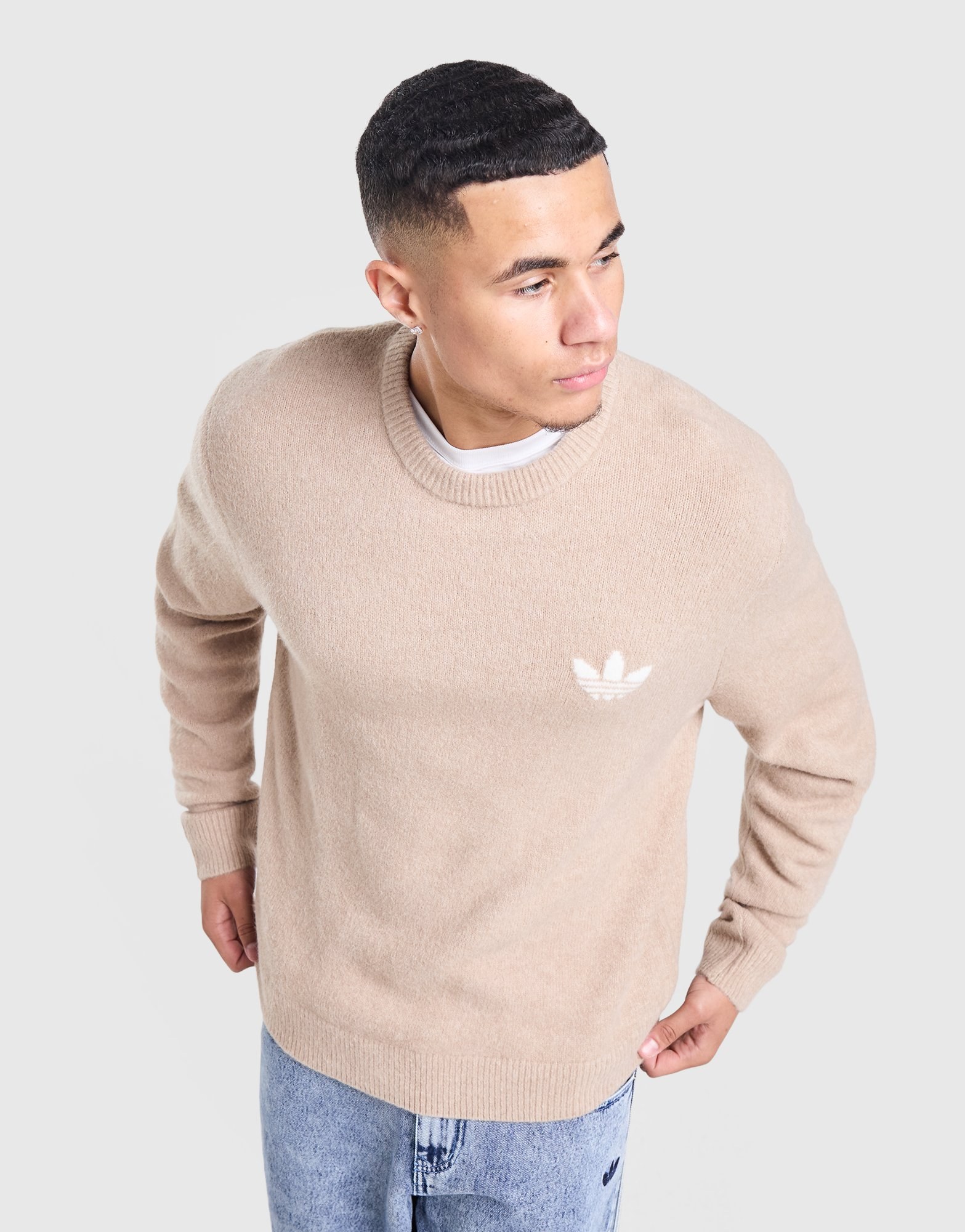 adidas Originals Trefoil Essentials Knit Sweatshirt