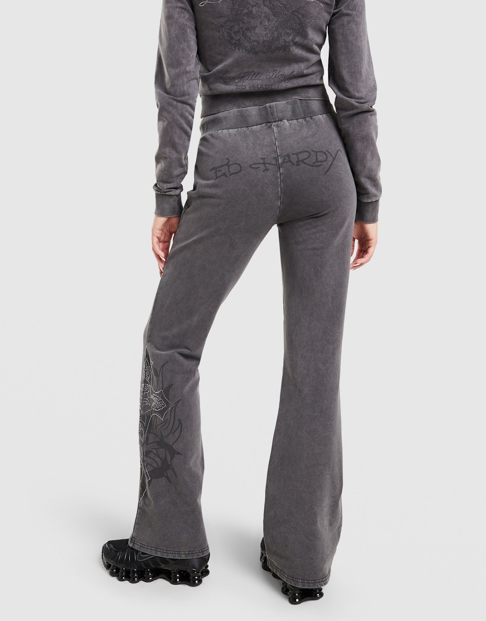 Ed Hardy True Diamante Wide Leg Jogginghose