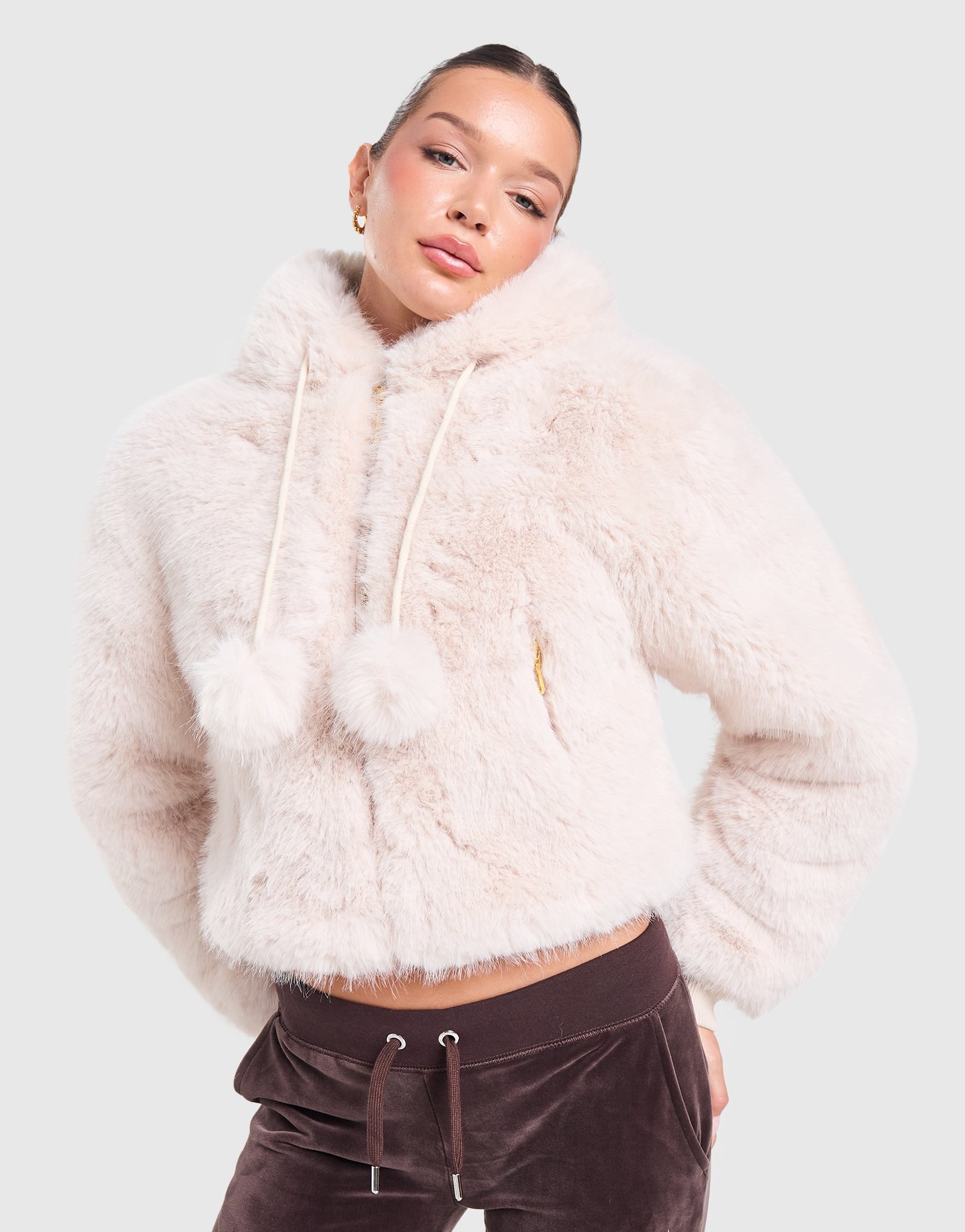 JUICY COUTURE Hooded Pelzjacke