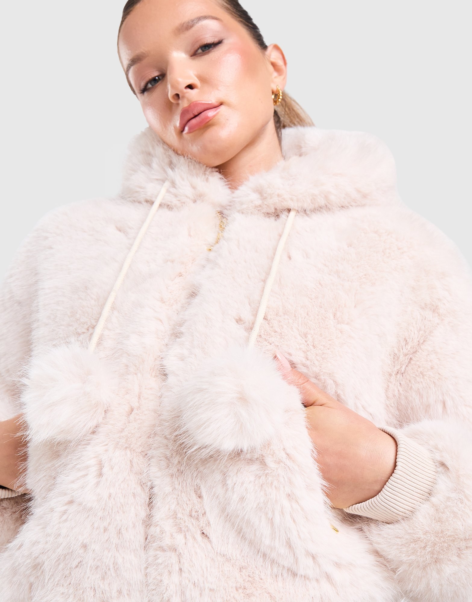 JUICY COUTURE Hooded Pelzjacke