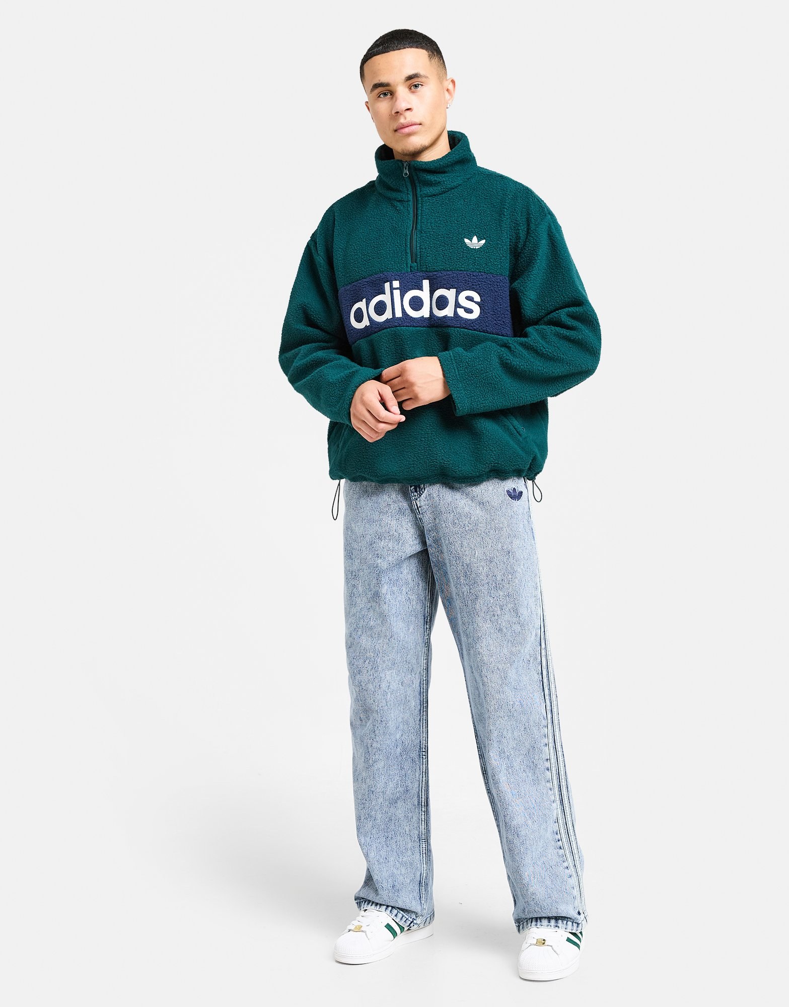 adidas Sherpa 1/4-Zip Fleece Sweatshirt