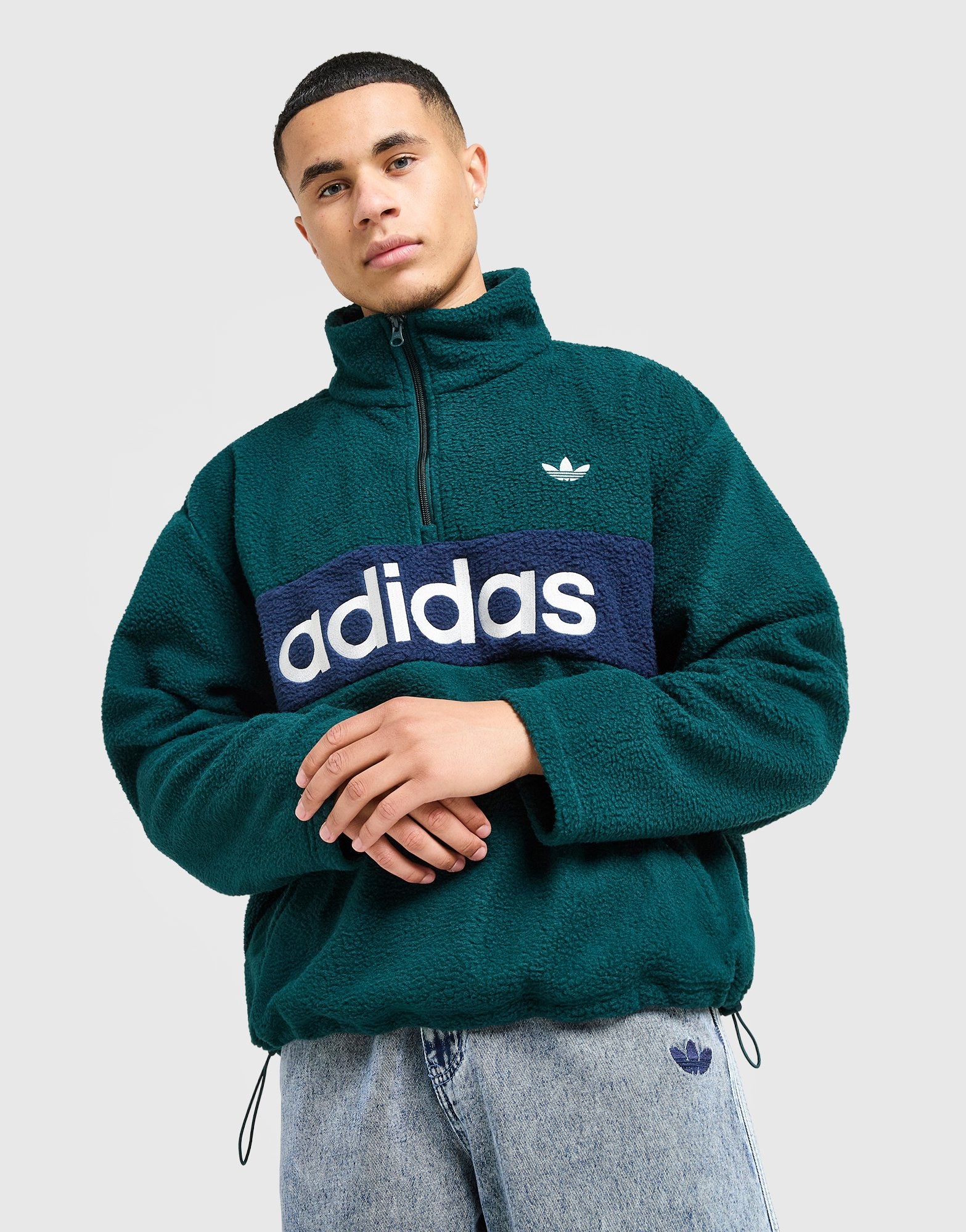 adidas Sherpa 1/4-Zip Fleece Sweatshirt