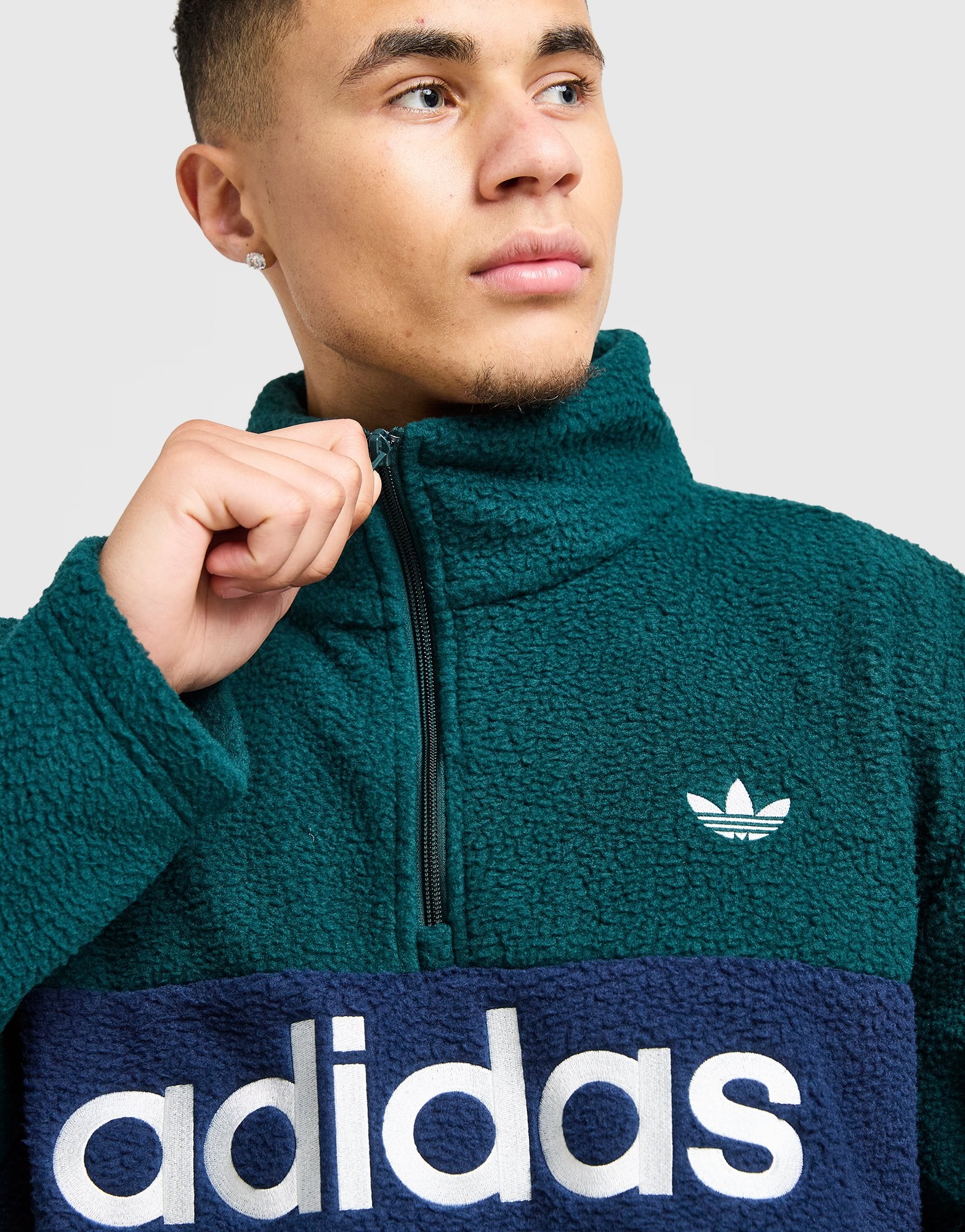adidas Sherpa 1/4-Zip Fleece Sweatshirt