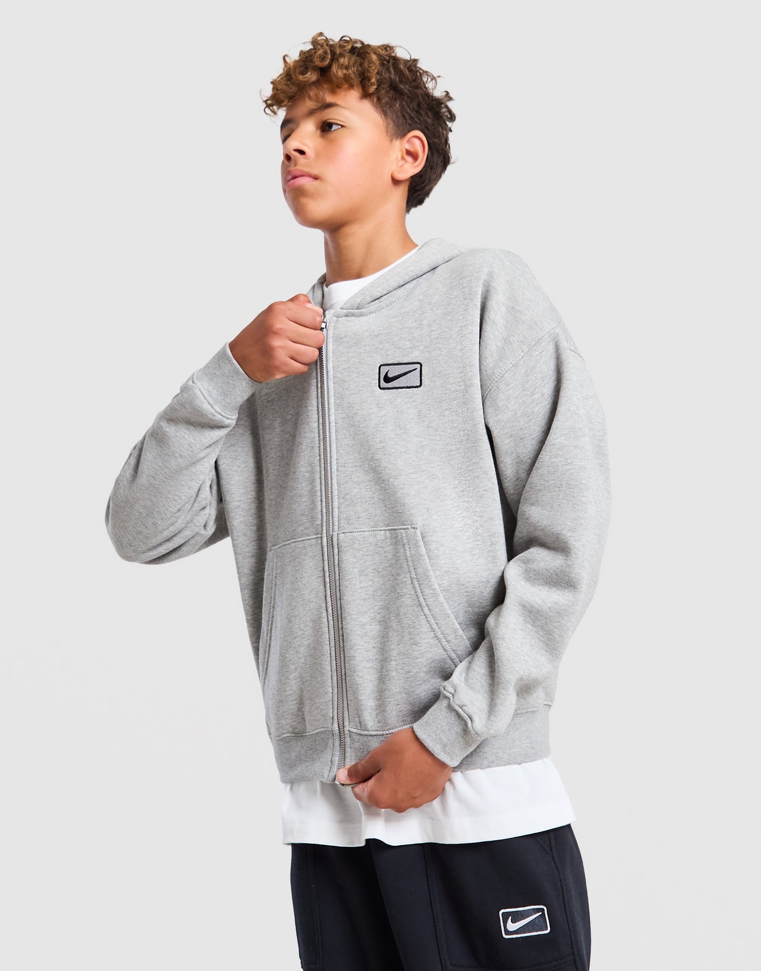 Nike Street Fleece Full Zip Hoodie Junior
