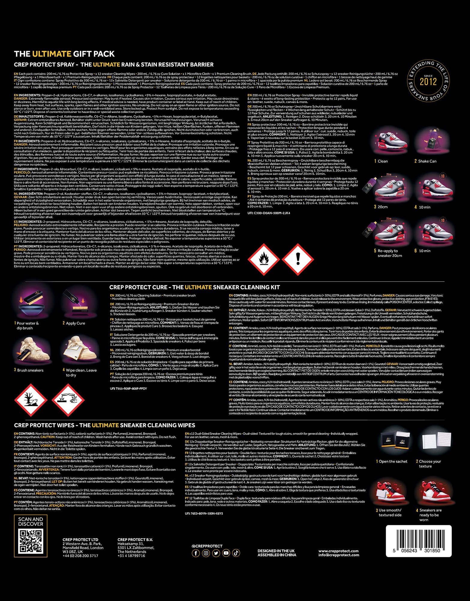 Crep Protect Schuhputztücher - 12er Pack